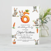 バニーとキャロッツ6th誕生日パーティー 招待状 (スタンド正面)