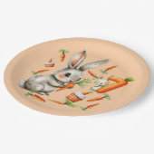 バニーとキャロッツ7th誕生日パーティー ペーパープレート (アングル)