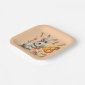 バニーとキャロッツ8th誕生日パーティー ペーパープレート (傾斜あり)