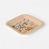 バニーとキャロッツ9th誕生日パーティー ペーパープレート (傾斜あり)