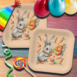 バニーとキャロッツ9th誕生日パーティー ペーパープレート