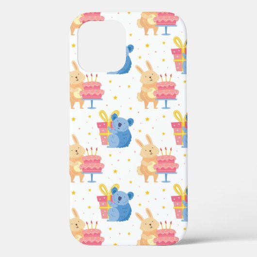 バニーとコアラが子供誕生日パーティーに参加 Case-Mate iPhoneケース (裏面)