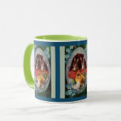 バニーとシックヴィンテージイースターコーヒーマグ マグカップ (正面左)