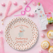 バニーとストロベリー ペーパープレート (パーティー)