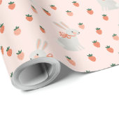 バニーとストロベリー ラッピングペーパー (ロールコーナー)
