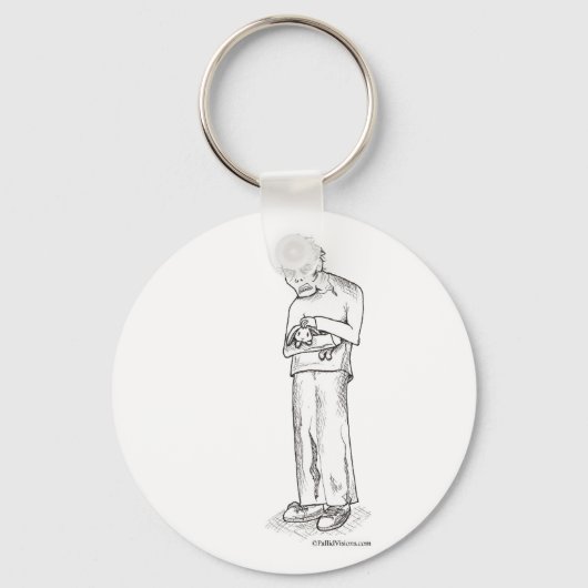 バニーとゾンビ キーホルダー (正面)