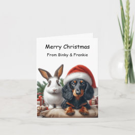 バニーとダシュントのクリスマス カード