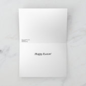 バニーとチューリップのグリーティングカード シーズンカード (内部)