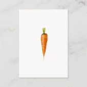 バニーとニンジン – ディスプレイシャワー エンクロージャーカード (裏面)