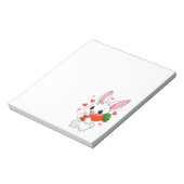 バニーとニンジン ノートパッド (回転)