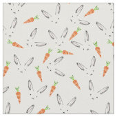 バニーとニンジン ファブリック (クローズアップ)