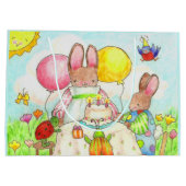 バニーとバグの抱き枕 ラージペーパーバッグ (裏面)