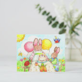 バニーとバグの誕生日の招待 招待状 (スタンド正面)