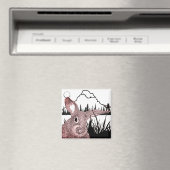 バニーとバタフライ マグネット (インサイチュ (食洗機))