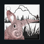 バニーとバタフライ マグネット<br><div class="desc">この絵は手で描かれ、この愛らしいウサギを強調している。友人は今、草の中で戯れている。彼女はシャイかもしれない。このクリエイティブ&ケルトデザイン招待状は、スタイルの反対側の自然な磁気に！あなたが選んだものの顔から、このバニーはあなたの側にある。それはスマイルの顔か？そちらは良そうだ。</div>