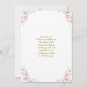 バニーとバルーンベビーシャワーガール招待状 招待状 (裏面)