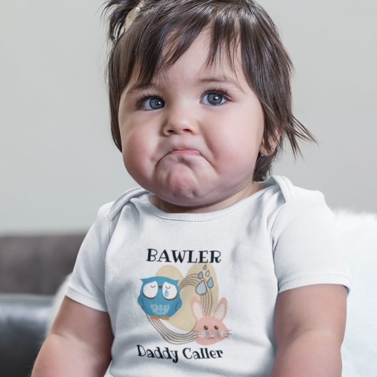 バニーとフクロウベビーバウラー – 乳児Tシャツ ベビーボディスーツ