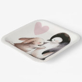 バニーとペンギンの友情 ペーパープレート (傾斜あり)