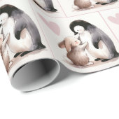 バニーとペンギンの友情 ラッピングペーパー (ロールコーナー)