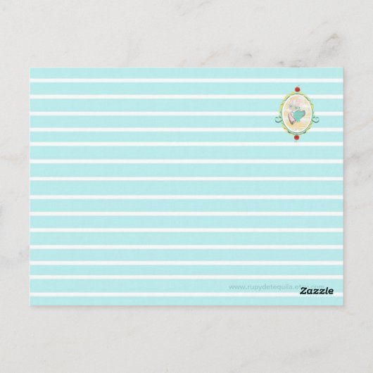 バニーとモンキーポストカード ポストカード (裏面)