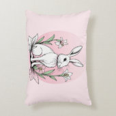 バニーとユリ アクセントクッション (正面(垂直))