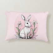 バニーとユリ アクセントクッション (裏面)