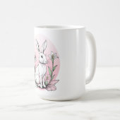 バニーとユリ コーヒーマグカップ (正面右)