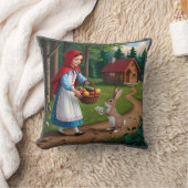 バニーとレッドフッドの少女 クッション (ブランケット)