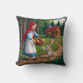 バニーとレッドフッドの少女 クッション