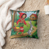 バニーとレッドフッドの少女 クッション (ブランケット)