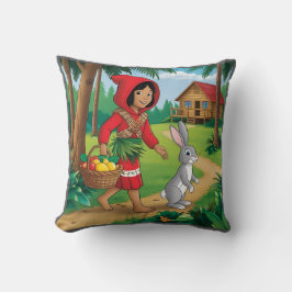 バニーとレッドフッドの少女 クッション