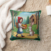 バニーとレッドフッドの少女 クッション (ブランケット)