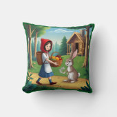 バニーとレッドフッドの少女 クッション (正面)