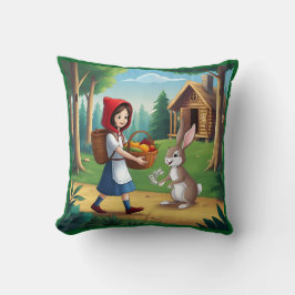 バニーとレッドフッドの少女 クッション