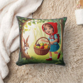 バニーとレッドフッドの少女 クッション (ブランケット)