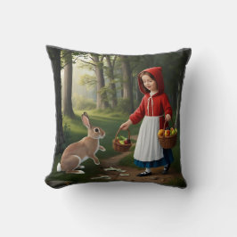 バニーとレッドフッドの少女 クッション