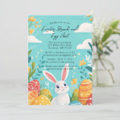 バニーと卵イースターブルーブランチと卵狩り 招待状 (スタンド正面)