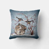 バニーと厄介な雪鳥 クッション (裏面)