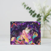 バニーと妖精のはがき ポストカード (スタンド正面)