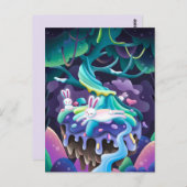 バニーと妖精のはがき ポストカード (正面/裏面)