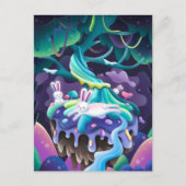 バニーと妖精のはがき ポストカード (正面)