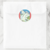 バニーと子馬エンジェル、ウィムシーイースタースティッカーシート ラウンドシール (バッグ)