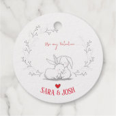 バニーと小枝 フェイバータグ (裏面)