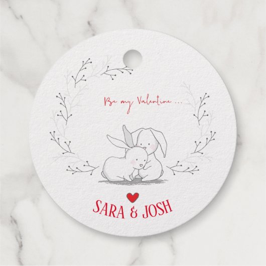 バニーと小枝 フェイバータグ (裏面)