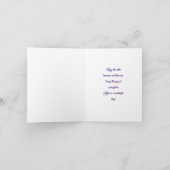 「バニーと花」イースターノートカード サンキューカード (内部)