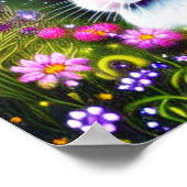 バニーと花 ポスター (角)