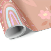 バニーと虹 ラッピングペーパー (ロールコーナー)