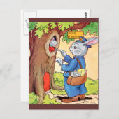 バニーと郵便配達人 ポストカード (正面/裏面)