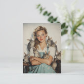 バニーに囲まれた少女 ポストカード (スタンド正面)