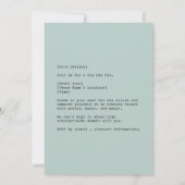 バニーに囲まれた少女 招待状 (裏面)